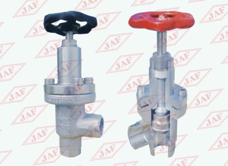 對焊直角截止閥J64F（B）-25(40）、對焊直角節(jié)流閥L61F(B)-25(40）